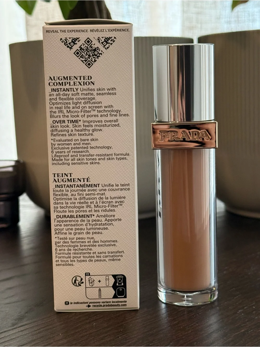 Prada Reveal Skin Optimizing Foundation | MN55 |Full Size |NIB✨